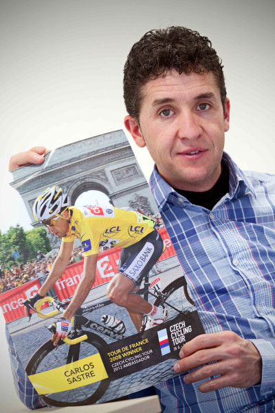 Carlos Sastre v Praze jako ambasador Czech Cycling Tour 2012