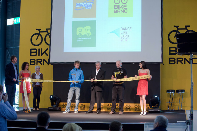 Zahjen veletrhu Bike Brno 2012 - Ondej Cink, Ji Kuli a Karel Strek