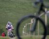 �P MTB XC #3 2009 - Okrouhl�: Pavla Havl�kov� vede t���lennou skupinku na �ele