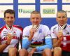 Mistrovstv� sv�ta v MTB maratonu 2009 - Graz /AUT/: 1. Paulissen, 2. Lakata, 3. Sauser
