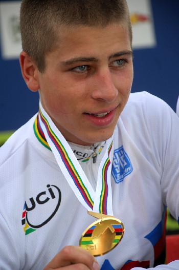 Peter Sagan se zlatou medailí z MS ve Val di Sole