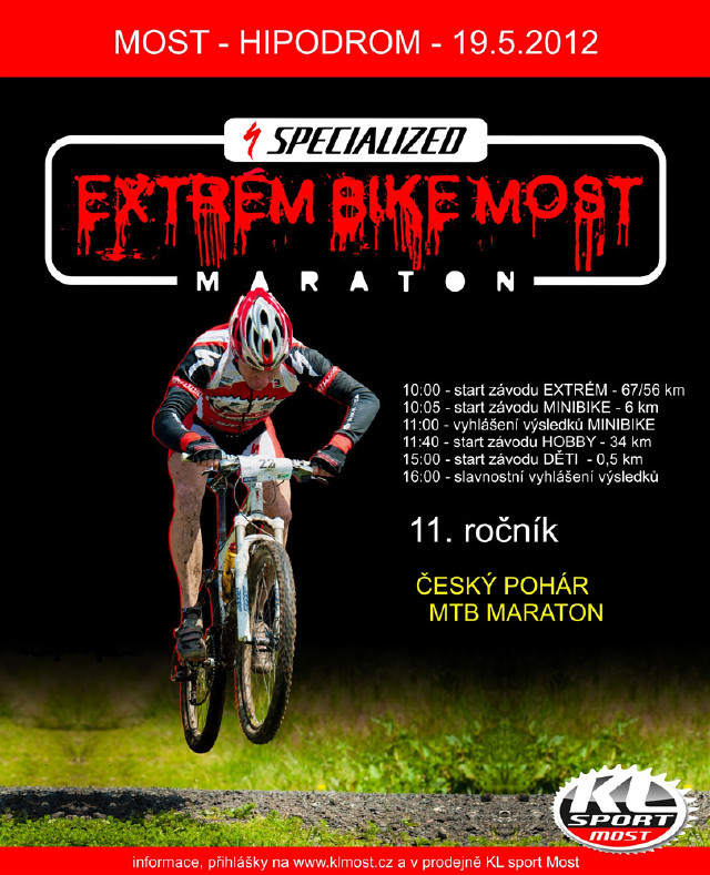 Specialized Extrém Bike Most 2012 - plakát s programem