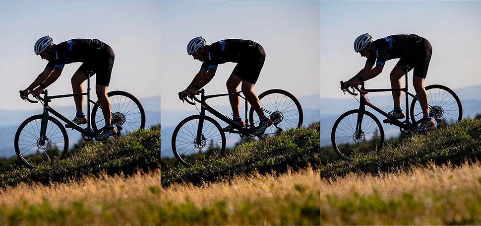 Velk fotosumarizace srovnvacho testu trkolet Santa Cruz Stigmata, GT Grade a Merida Silex...