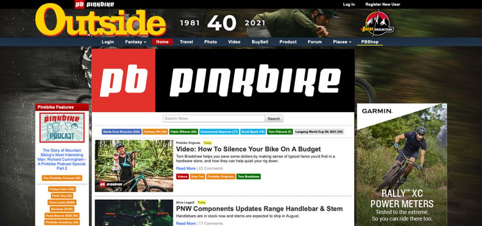 Pinkbike mění majitele, ve hře je placený obsah