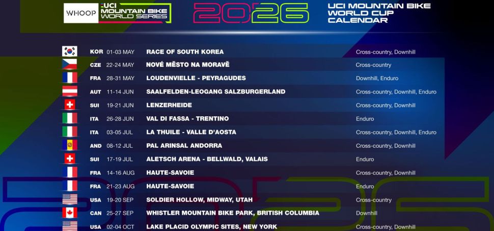 Svtov pohr MTB 2026: nvrat legendrnho Whistleru nebo Jin Korea. Nov Msto zstv