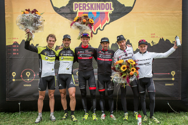 Stupně vítězů 1. etapa Swiss Epic 2015