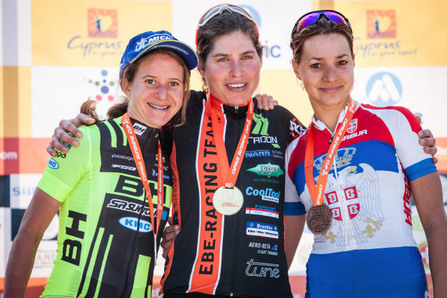 Stupně vítězů ženy - Sunshine Cup 2016, 2. etapa Afxentia