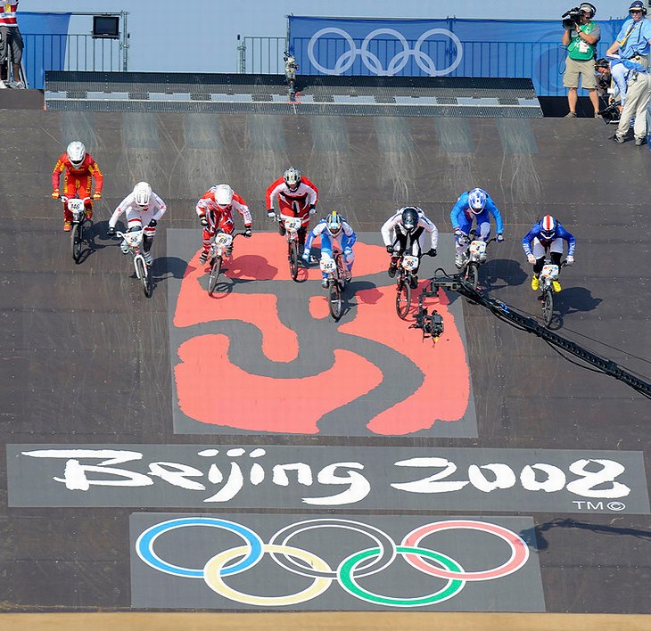 BMX - Olympijsk hry - Peking 2008 - semifinle en , foto: Rob Jones/Canadiancyclist.com