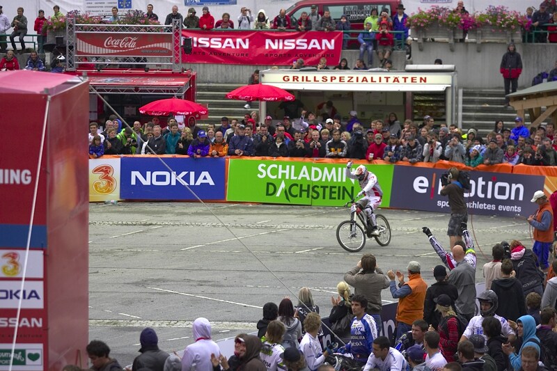 Nissan UCI MTB World Cup DH #7, Schladming 13.9. 2009 - Steve Peat v cli