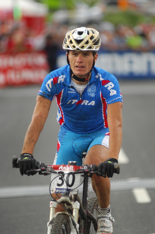 Mistrovstv svta v MTB maratonu 2009 - Graz /AUT/: Alexey Medvedev smutnm hrdinou ampiontu