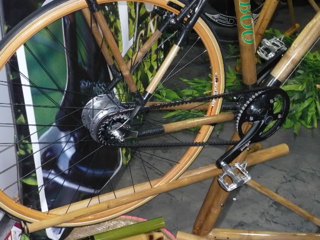 Interbike 2009, Las Vegas /USA/ - kolo vyroben z bambusu s emenovm pohonem, foto: Pert Kuba/Pedalsport.cz