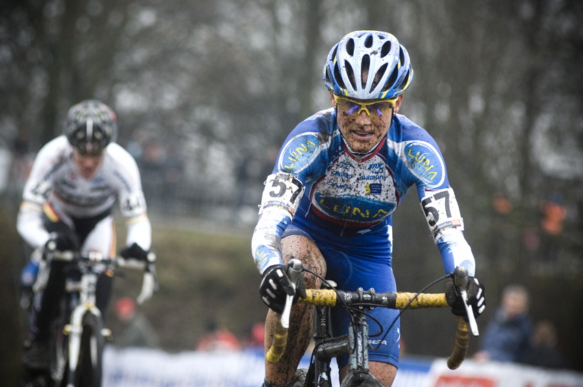 Svtov pohr v cyklokrosu #9, Hoogerheide 2010: Kateina Nash dojdla ztrtu po pdu