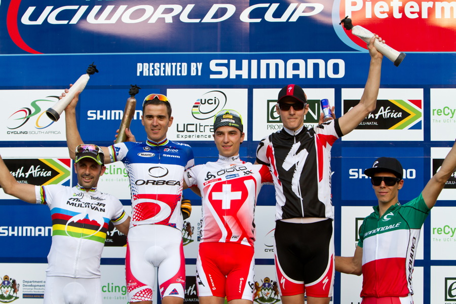 1.Schurter, 2.Absalon, 3. Kulhav, 4. Hermida, 5. Fontana