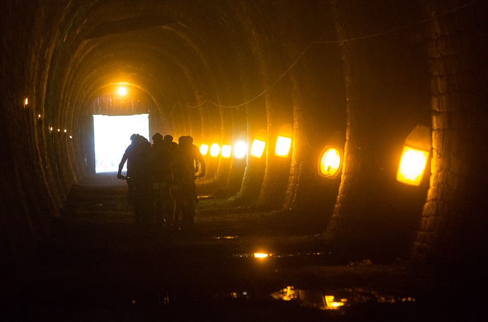 Author Šela Marathon 2014 - průjezd Slavičínským tunelem