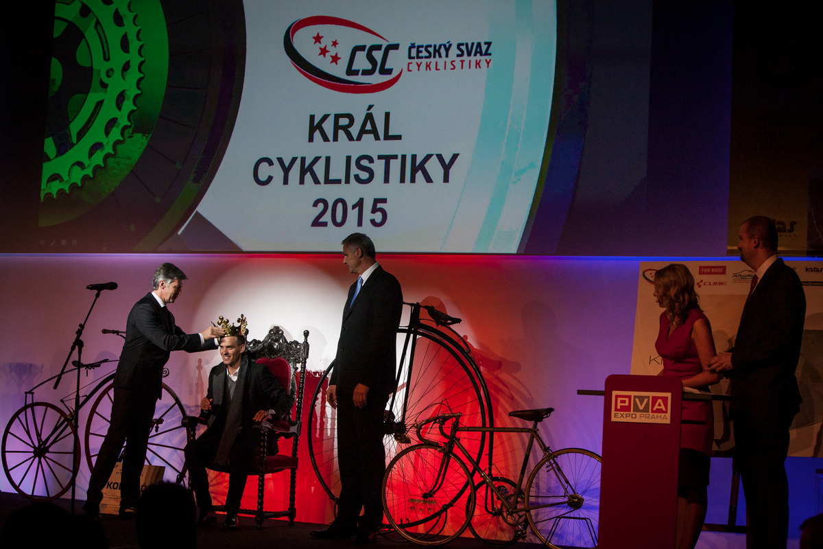 Krl cyklistiky 2015 - Zdenk tybar prv pebr korunu pro nejlepho cyklistu roku 2015