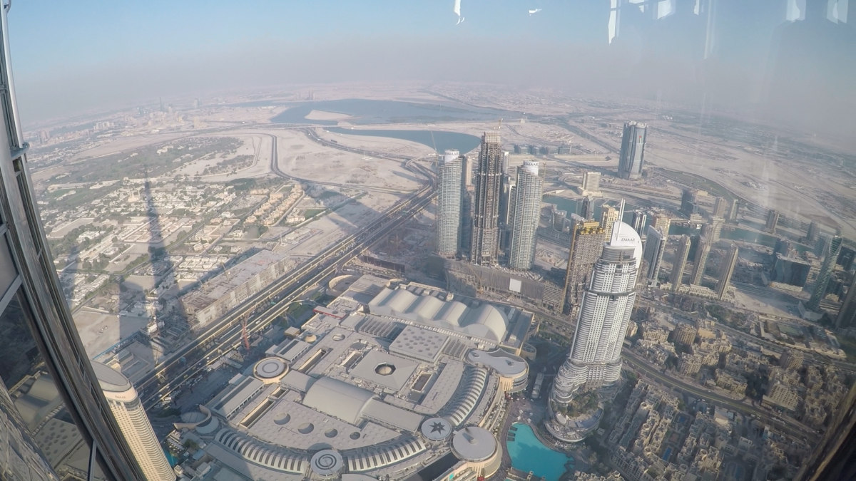 Pohled z nejvy budovy svta Burj Khalifa je neuviteln...