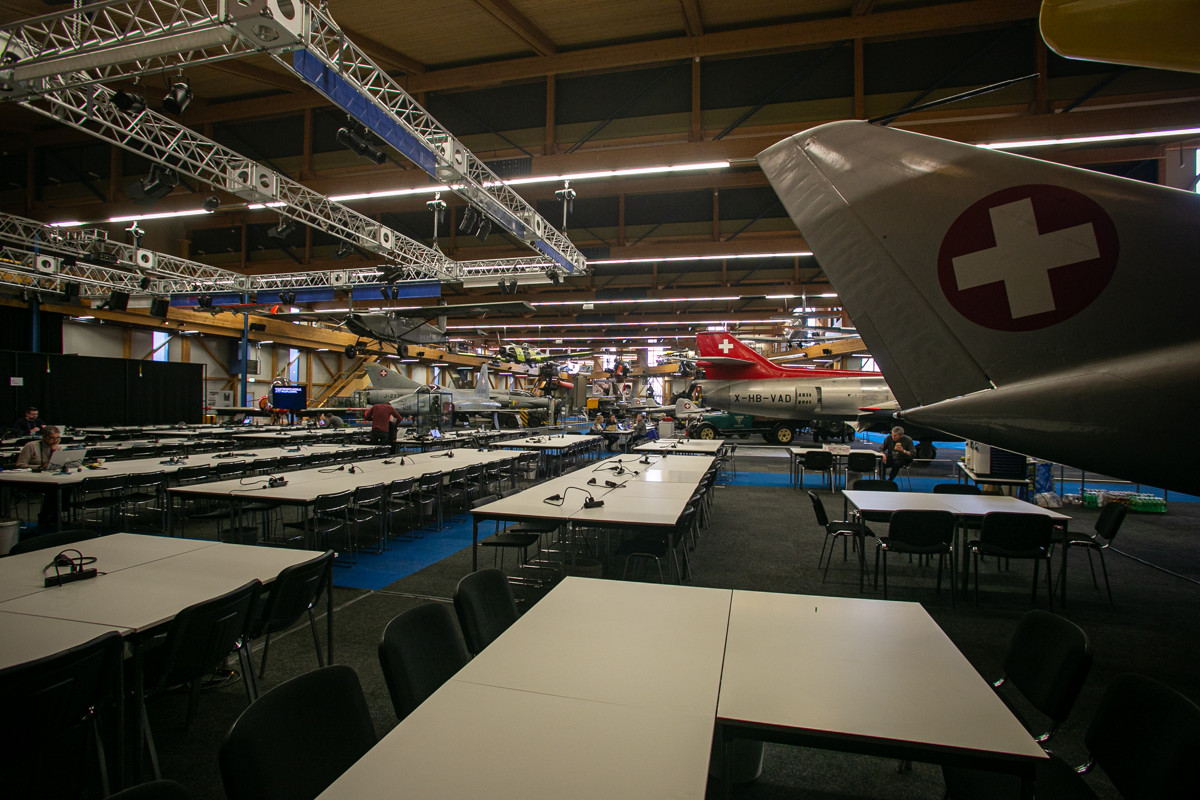 MS Dbendorf 2020 - tiskov centrum v muzeu letadel
