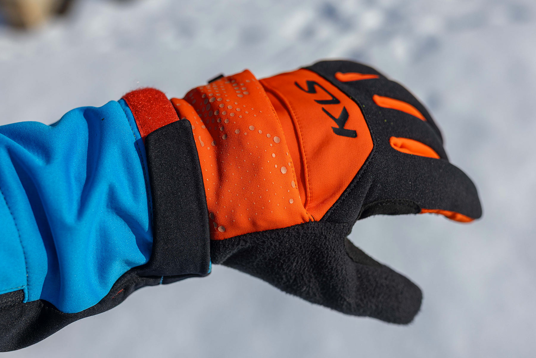 Zimn rukavice KLS Cape orange