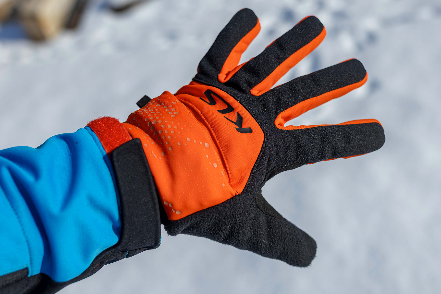 Zimn rukavice KLS Cape orange