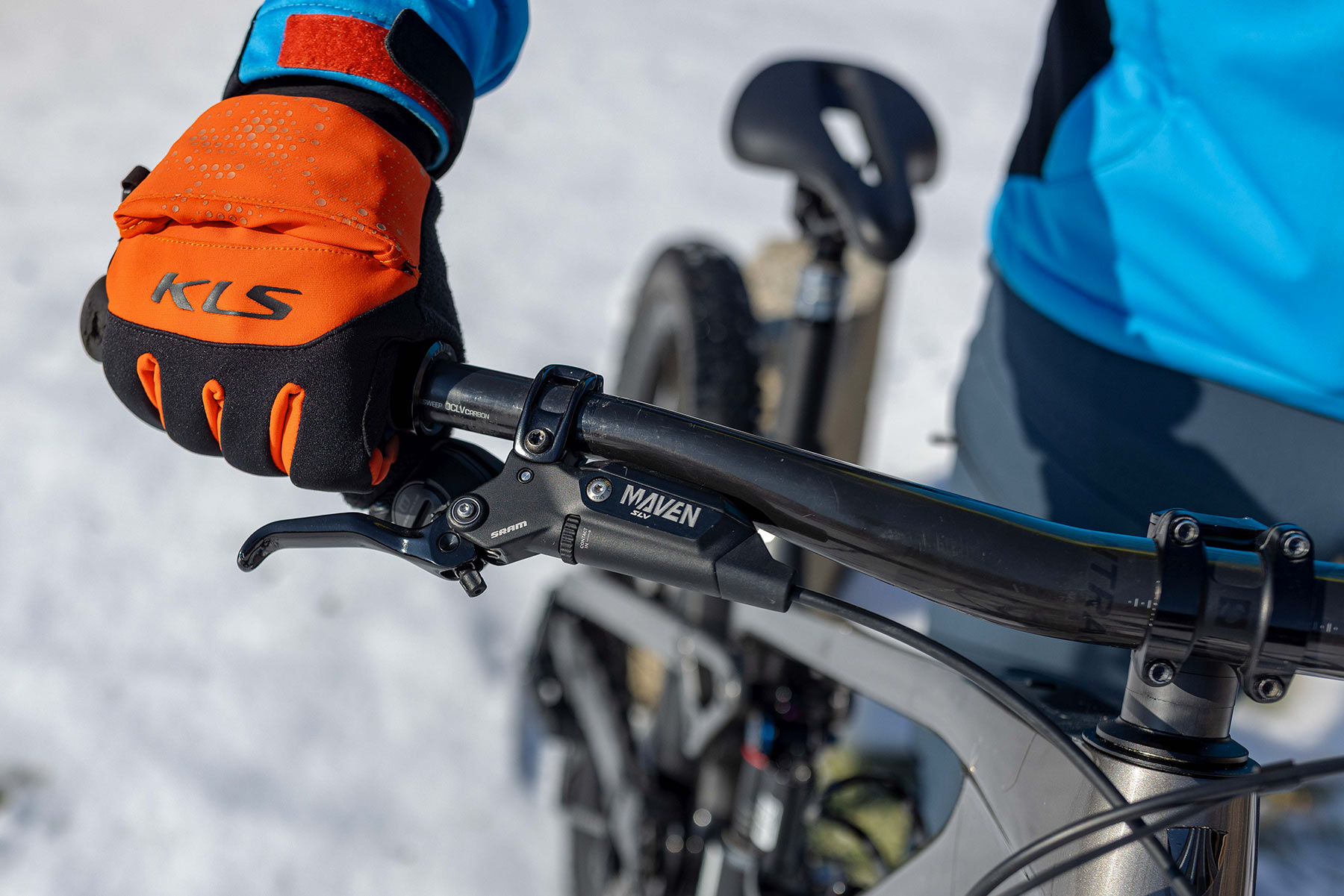 Zimn rukavice KLS Cape orange