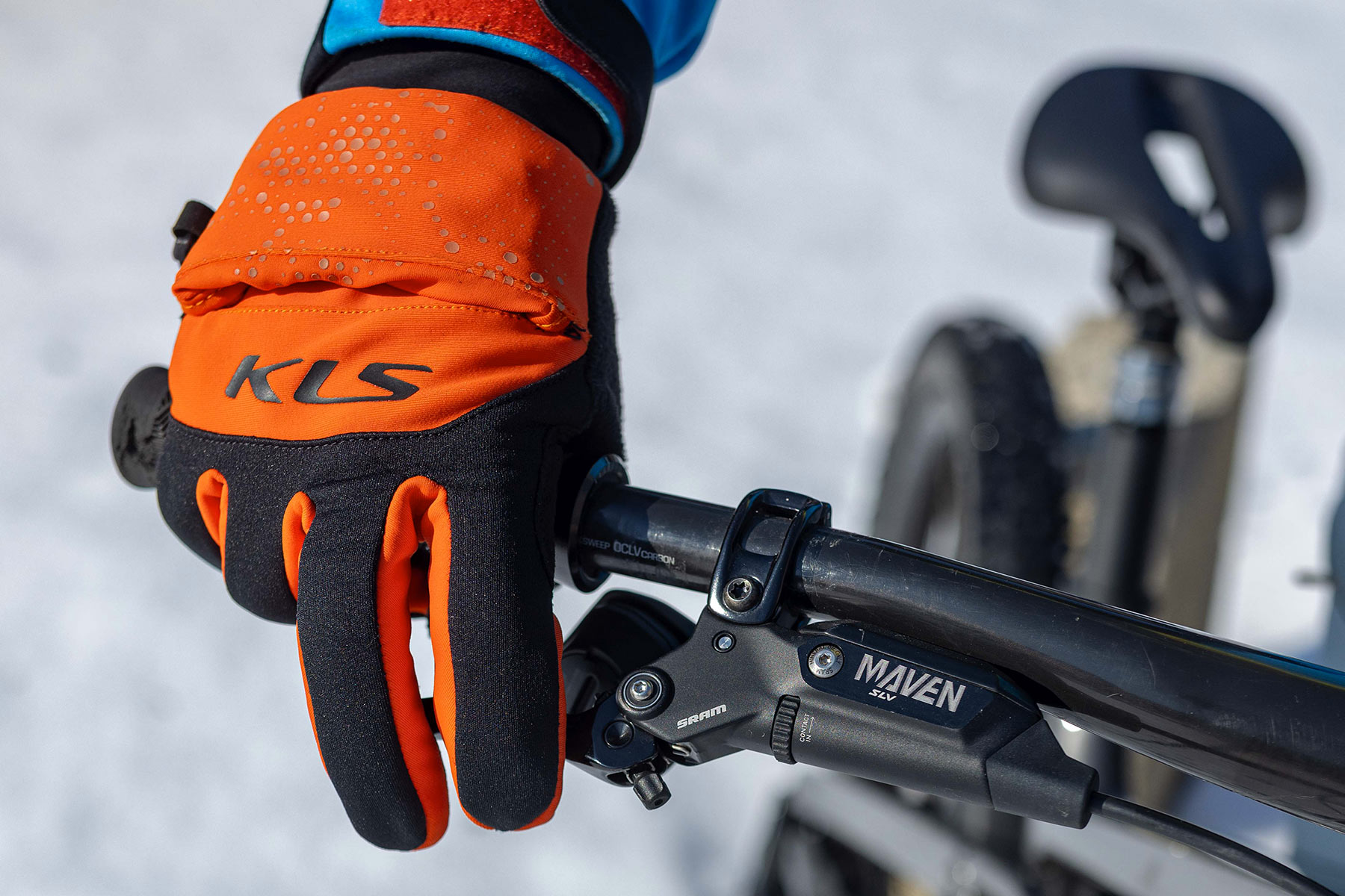 Zimn rukavice KLS Cape orange