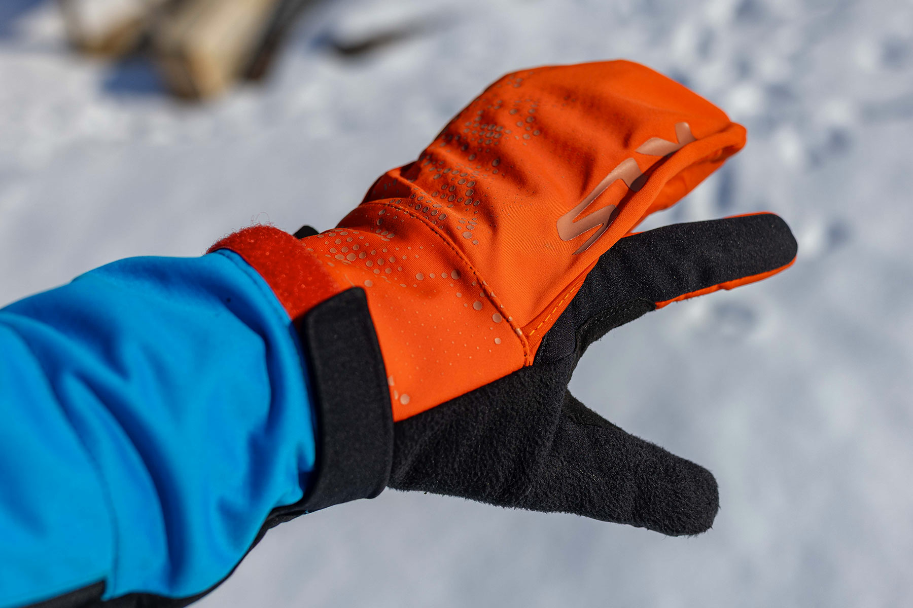 Zimn rukavice KLS Cape orange