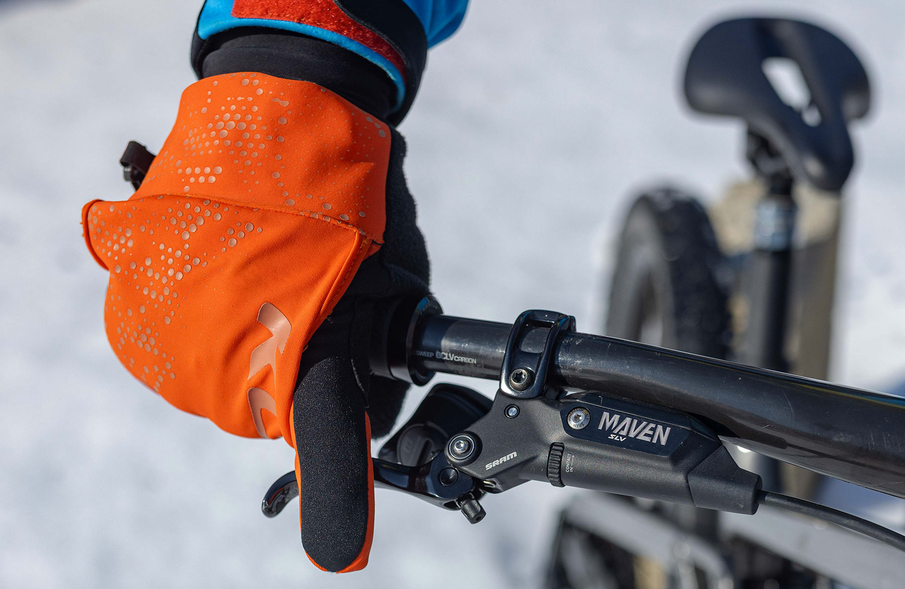 Zimn rukavice KLS Cape orange