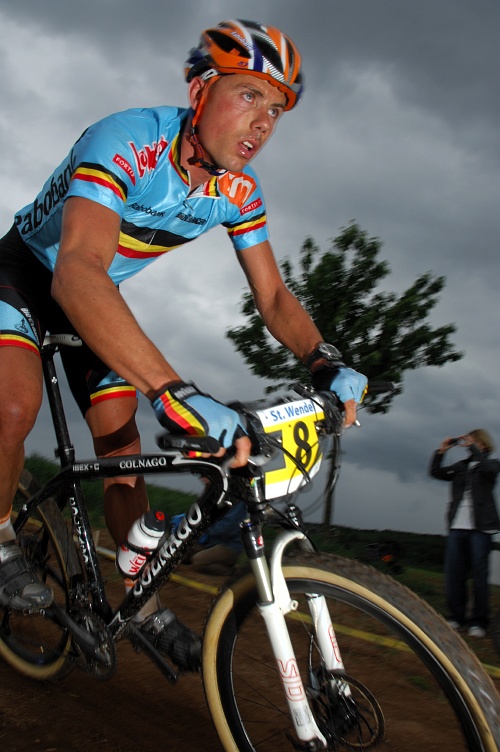 ME XC 2008 St. Wendel - muži Elite: cyklokrosař Sven Nijs