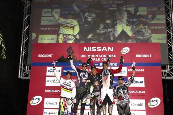 Nissan UCI MTB World Cup DH #5 - Bromont, 2.8. 2008 - 1. Hill, 2. Minaar, 3. Peat, 4. Atherton, 5. Beaumont