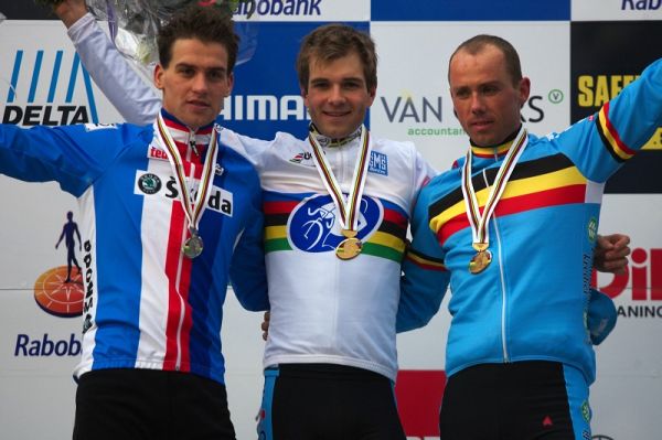 Mistrovství světa Cyklokros, Hoogerheide/NIZ - 1.2. 2009 - 1. Albert, 2. Štybar, 3. Nijs