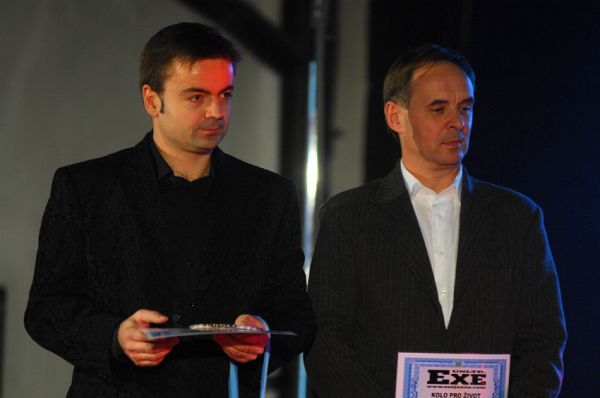 Finálový večer KPŽ '08: organizátoři Tomáš Hykl a Roman Čermák