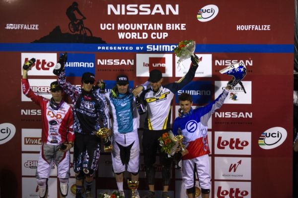 Nissan UCI MTB World Cup 4X #2 - Houfalize /BEL/ 1.-2. 5. 2009 - 1. Graves, 2. Atherton, 3. Rinderknecht, 4. Wichman, 5. Saladini