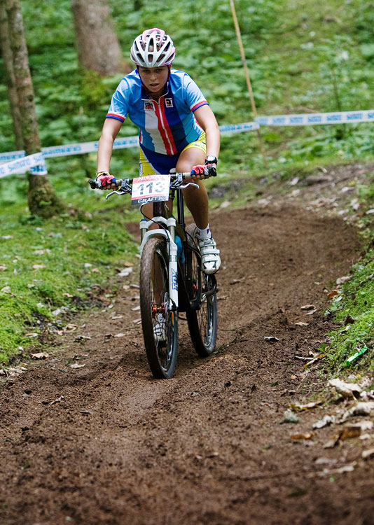 SP XCO Champry 2009 juniorky - jedin nae zstupkyn Renta Burdov