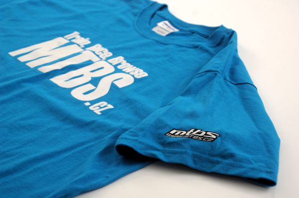 MTBS triko modr (potisk na prsou a logo na rukvu)